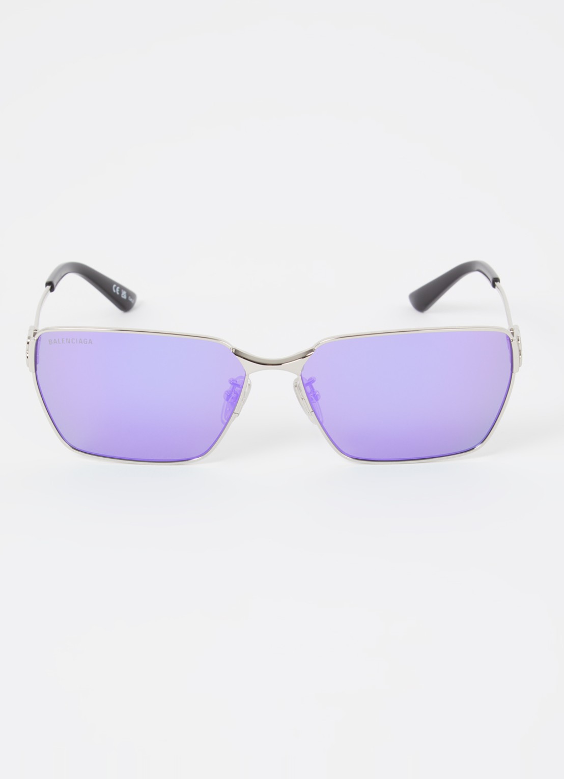 Balenciaga Wayfarer zonnebril BB0374SK - detail 2 zilver