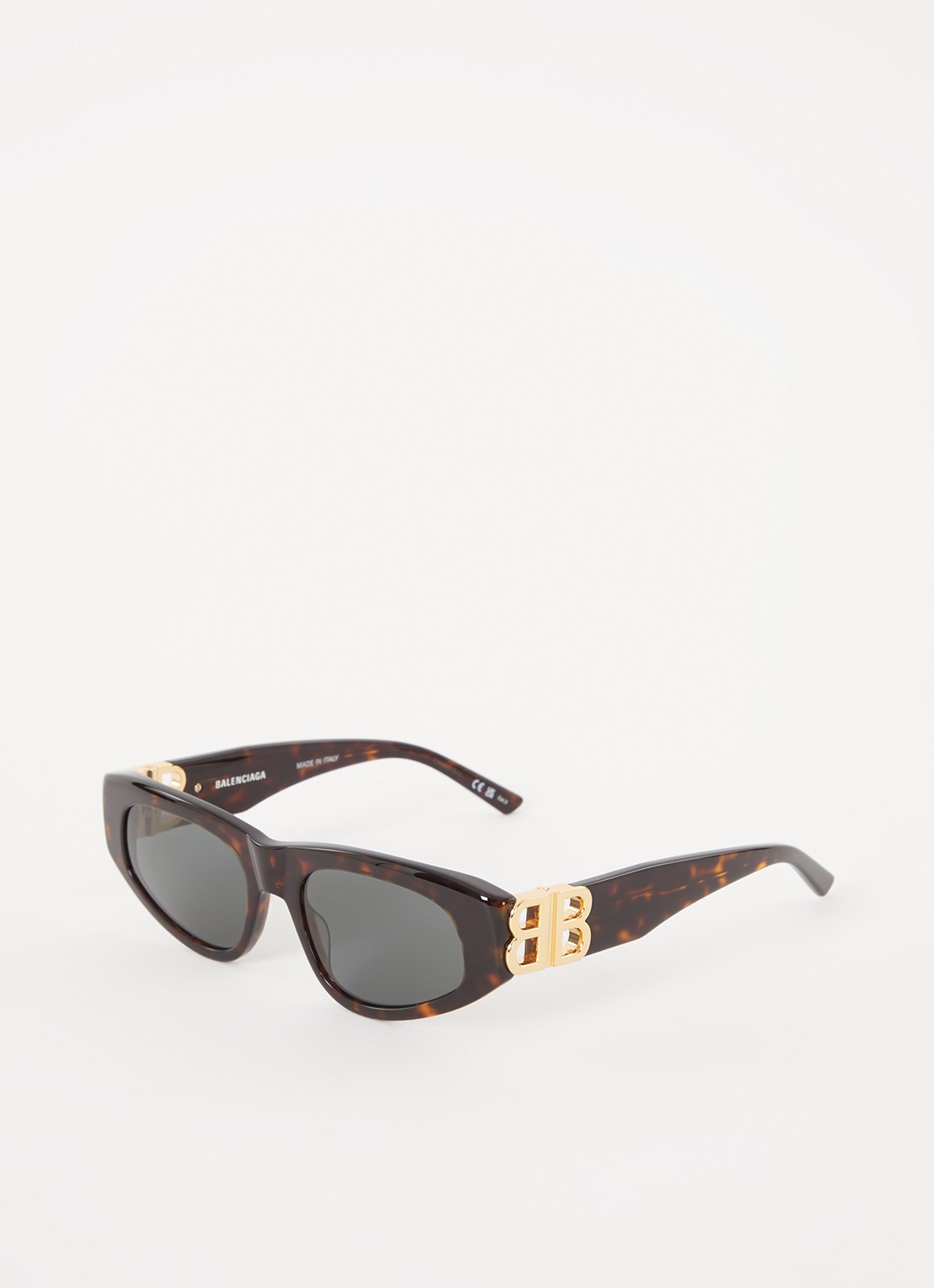 Balenciaga Zonnebril BB0095S  - voorkant donkerbruin