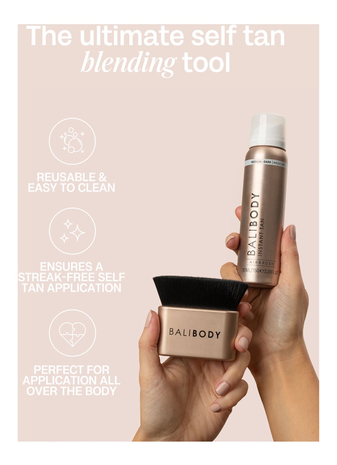 Bali Body Body Blending Brush - zelfbruiner kwast - detail 2 undefined
