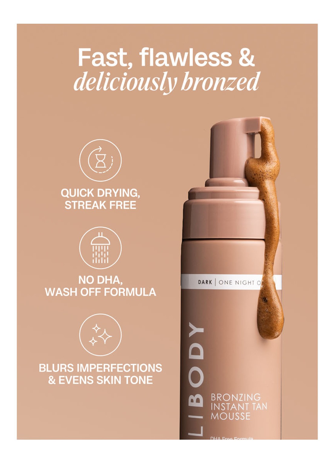 Bali Body Bronzing Instant Tan Mousse - zelfbruiner - detail 3 dark