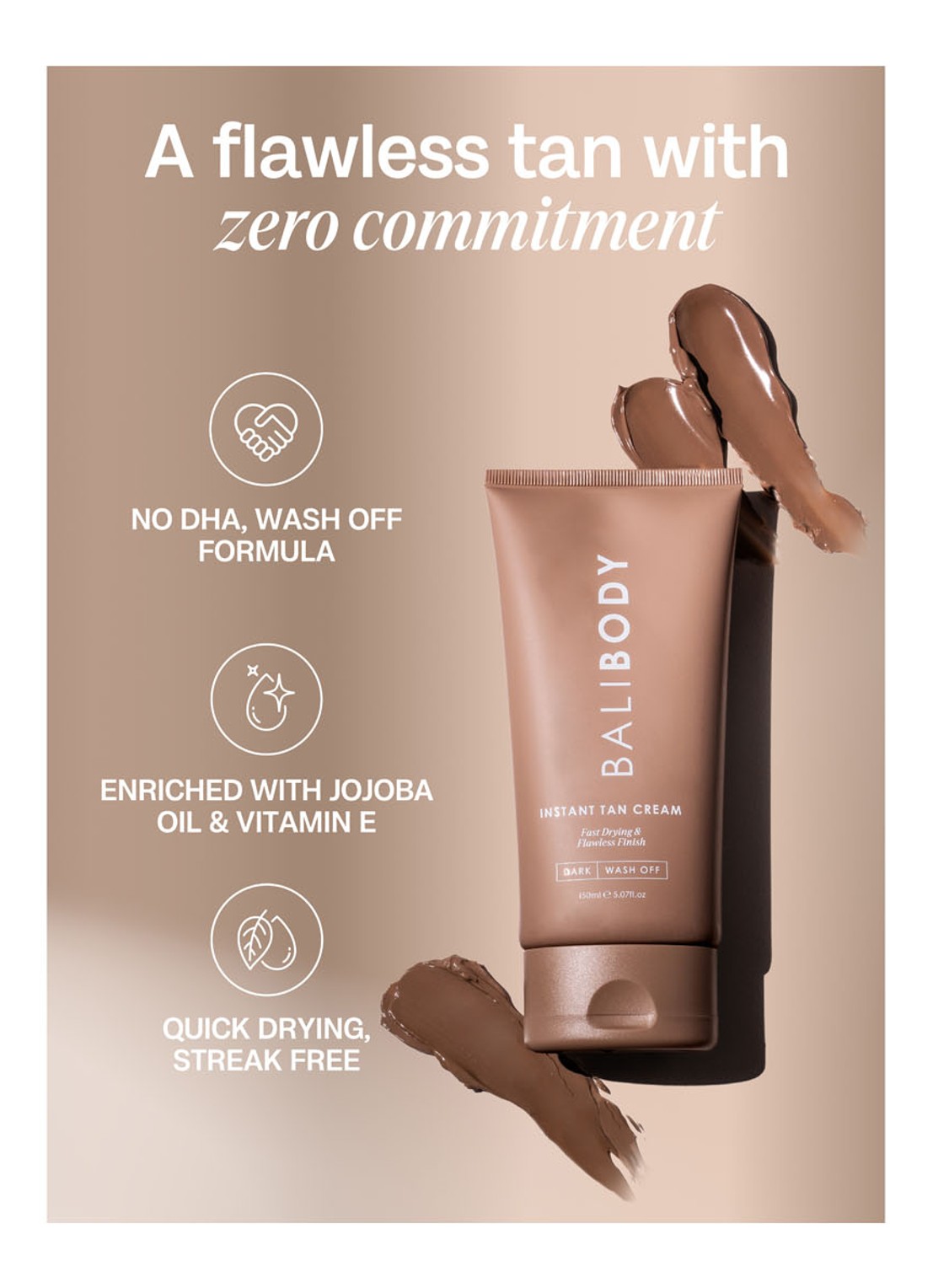 Bali Body Instant Tan Cream - zelfbruiner - detail 5 dark