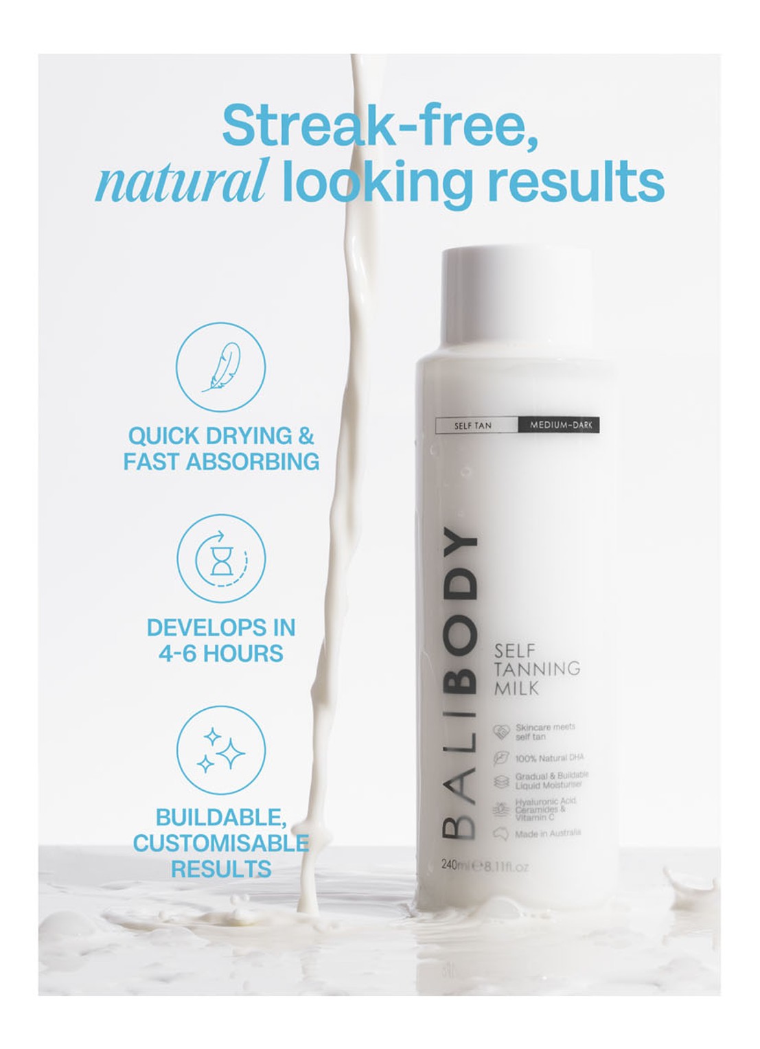Bali Body Self Tanning Milk - zelfbruiner - detail 5 medium-dark