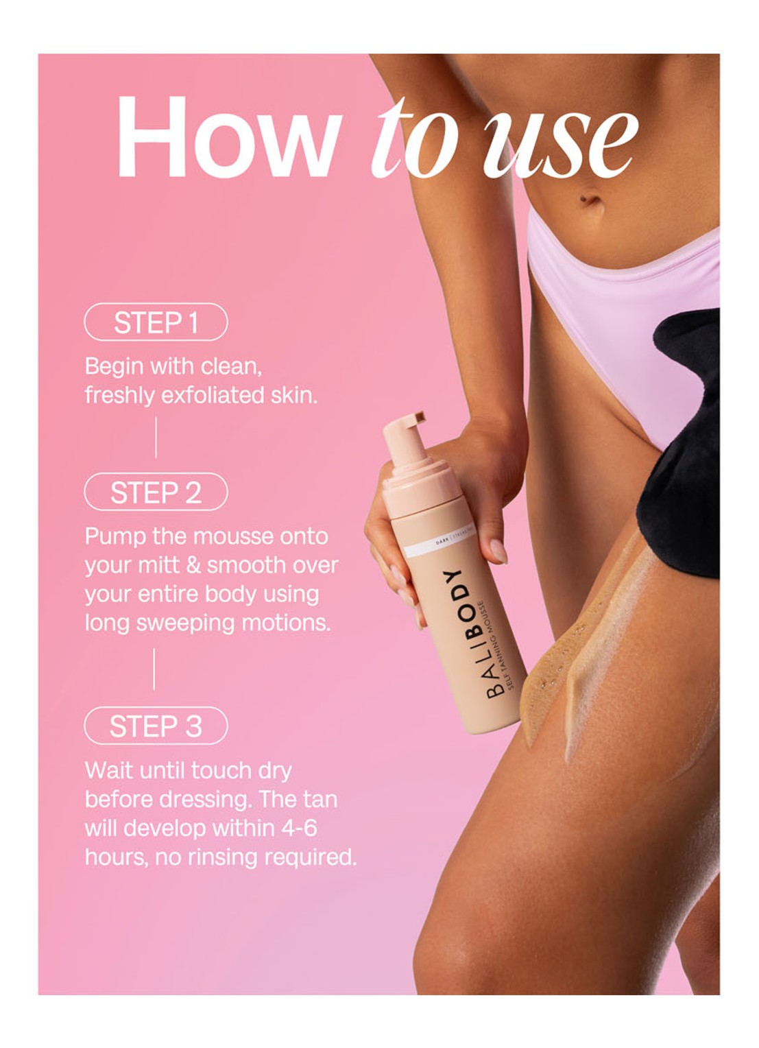 Bali Body Self Tanning Mouse - zelfbruiner - detail 7 dark