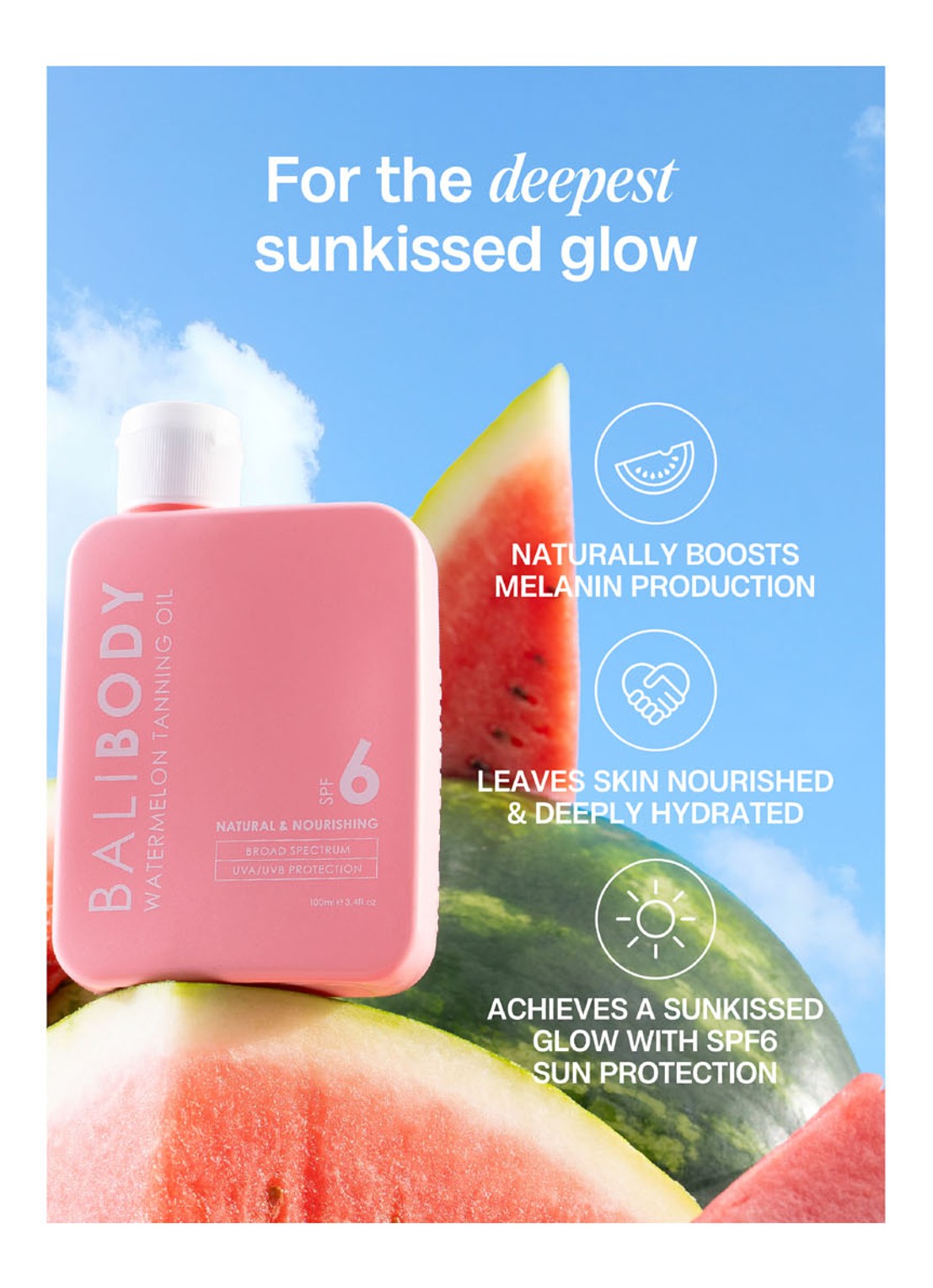 Bali Body Watermelon Tanning Oil Body SPF 6 - bruiningsolie - detail 4 undefined