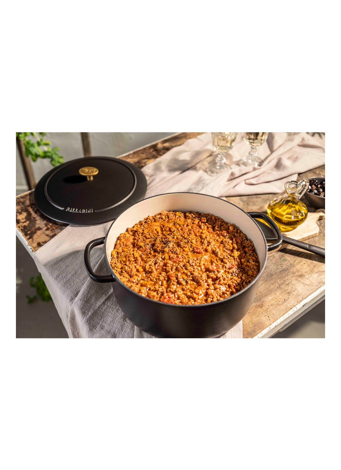 Ballarini Bellamonte ronde braadpan Ø26 cm - detail 2 zwart
