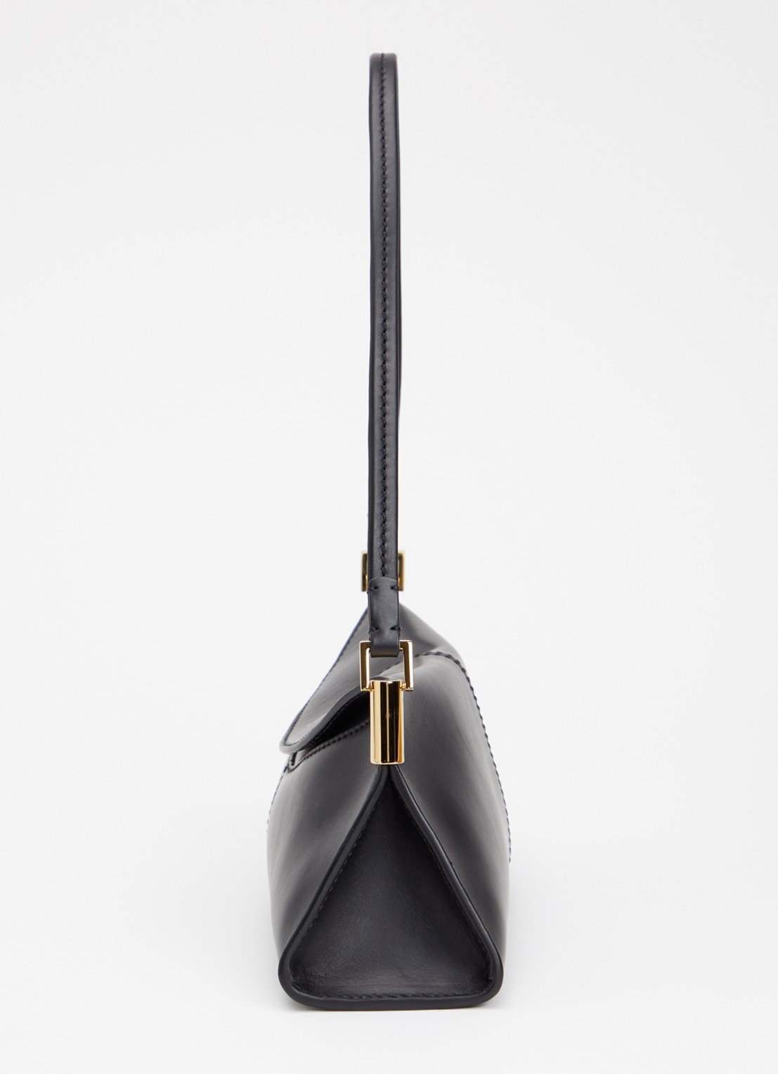 BALMAIN Baguette schoudertas van kalfsleer - detail 2 zwart