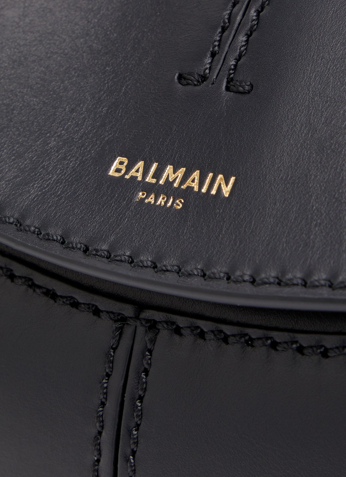 BALMAIN Baguette schoudertas van kalfsleer - detail 3 zwart
