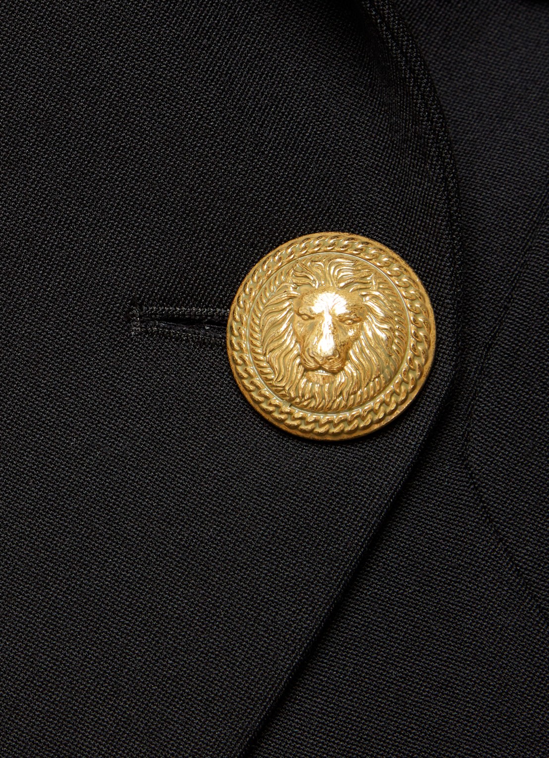 Balmain Double-breasted blazer van scheerwol - detail 5 zwart