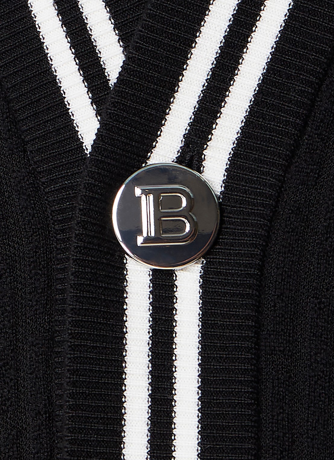 Balmain Fijngebreid vest in wolblend  - detail 3 zwart