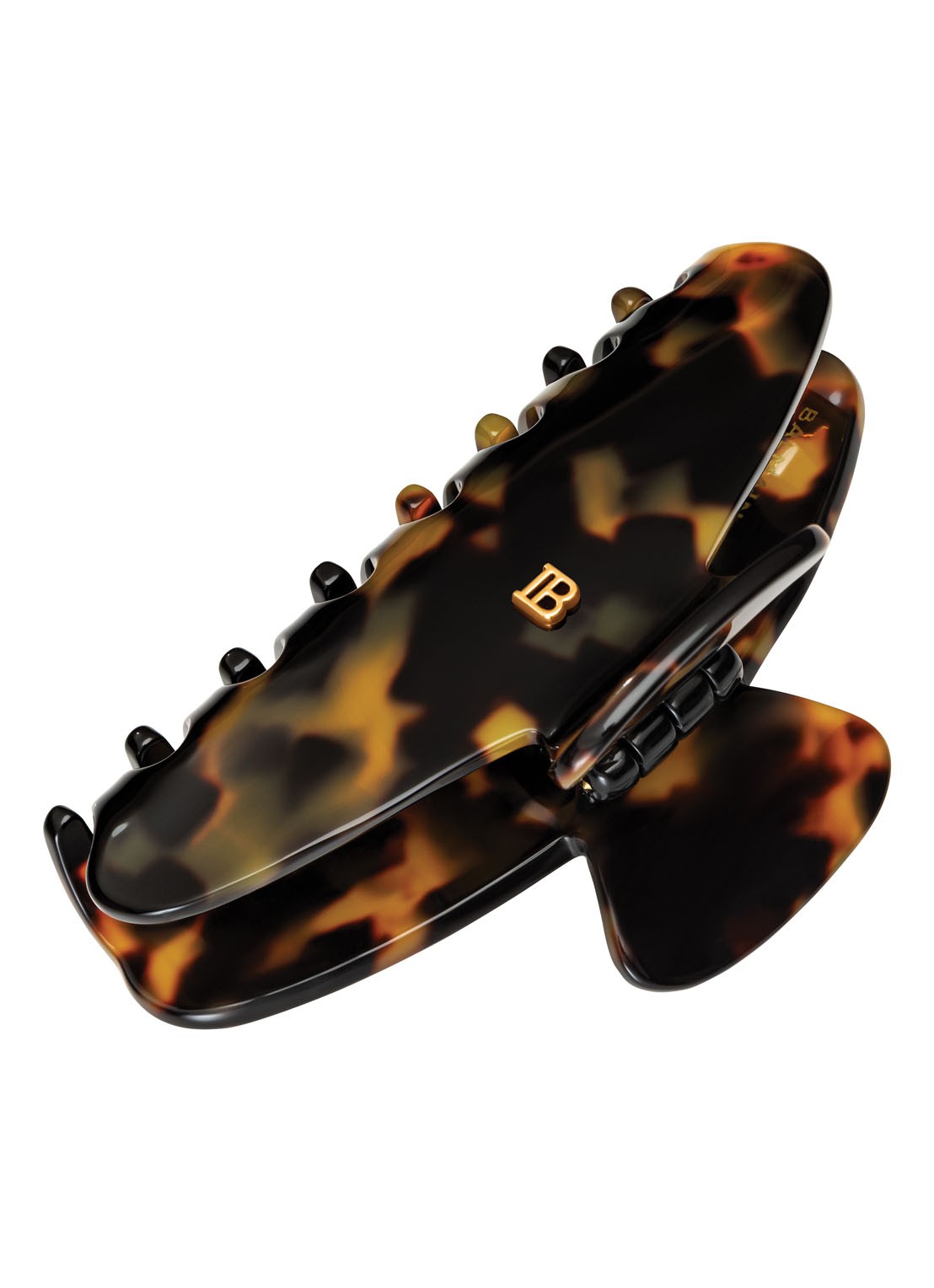 Balmain Hair Cellulose Acetate haarklem medium - voorkant 3 abrikoos