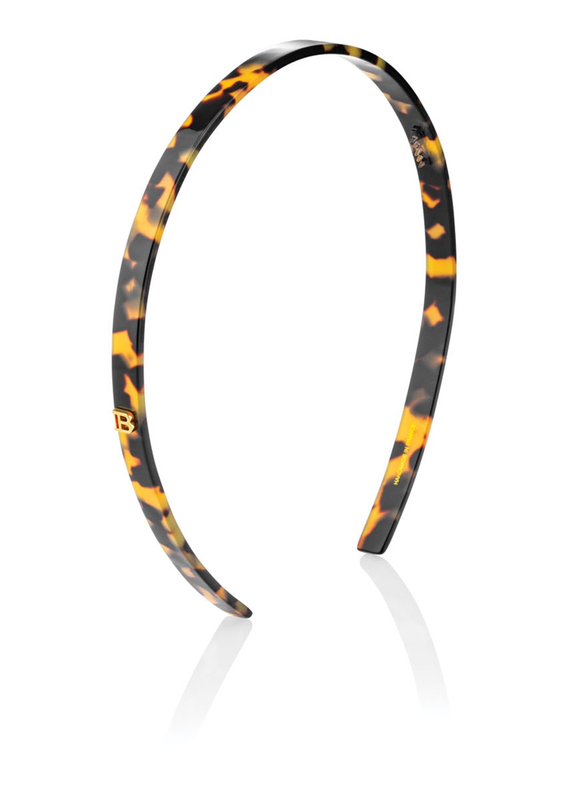 Balmain Hair Cellulose Acetate Headband - haarband - voorkant tortoise shell small