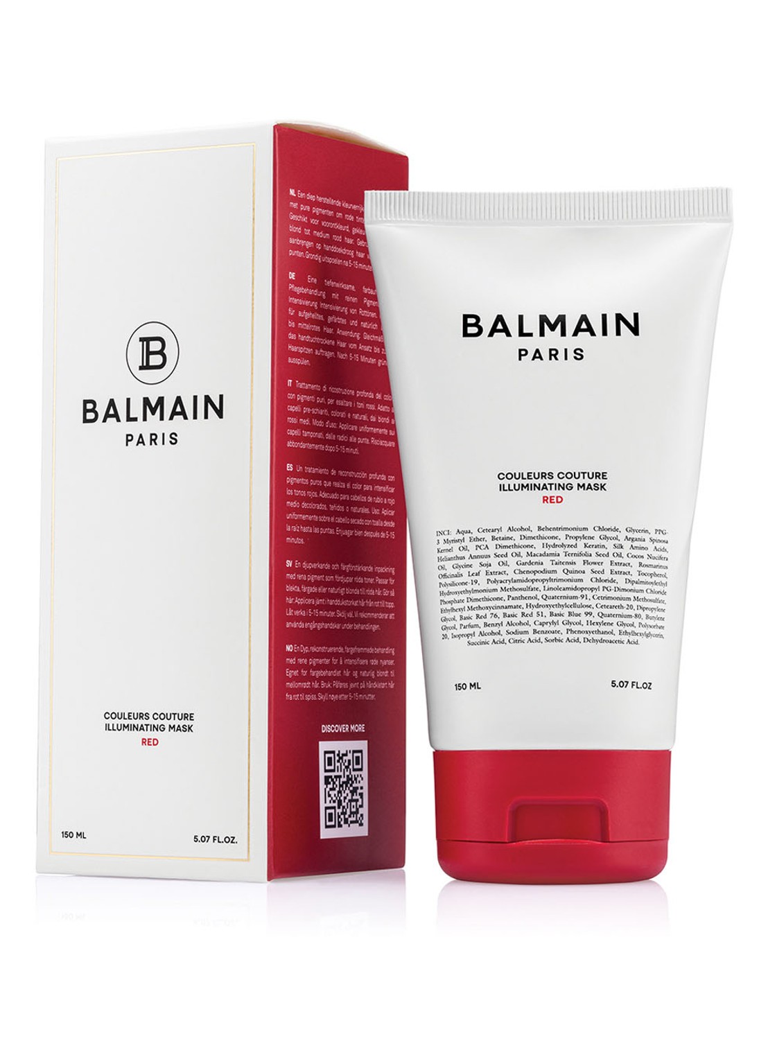 Balmain Hair Illuminating Red Mask 150 ml - haarmasker - voorkant 2 undefined