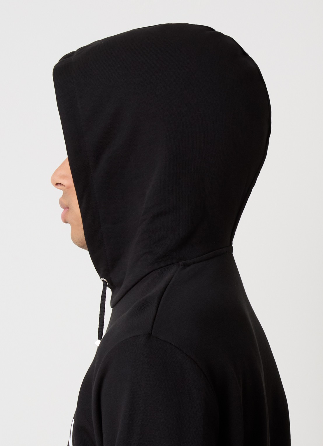 Balmain Hoodie met logoprint - detail 2 zwart