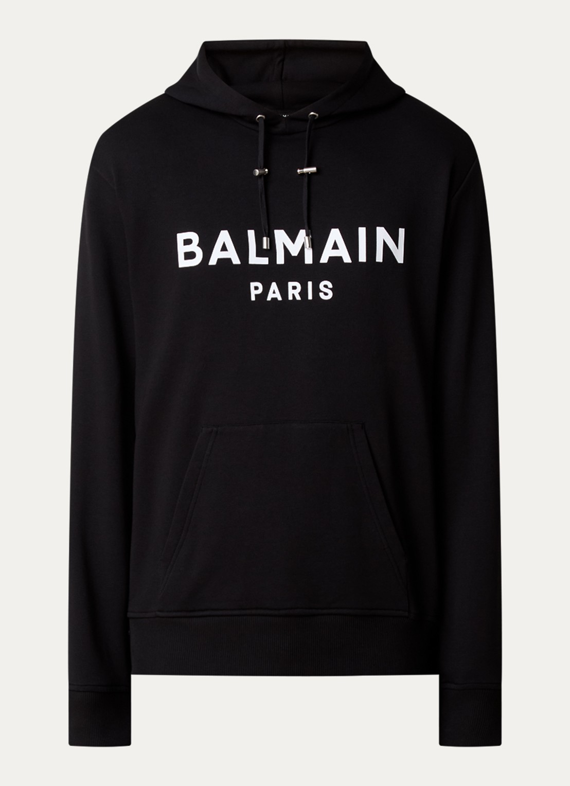 Balmain Hoodie met logoprint - voorkant 4 zwart