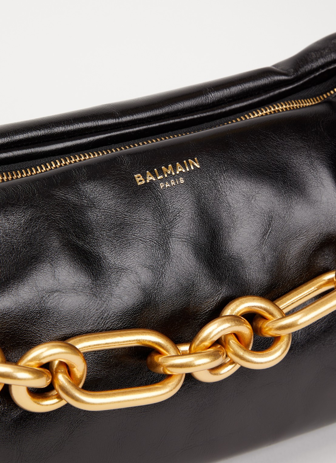 Balmain Sync schoudertas van kalfsleer - detail 7 zwart