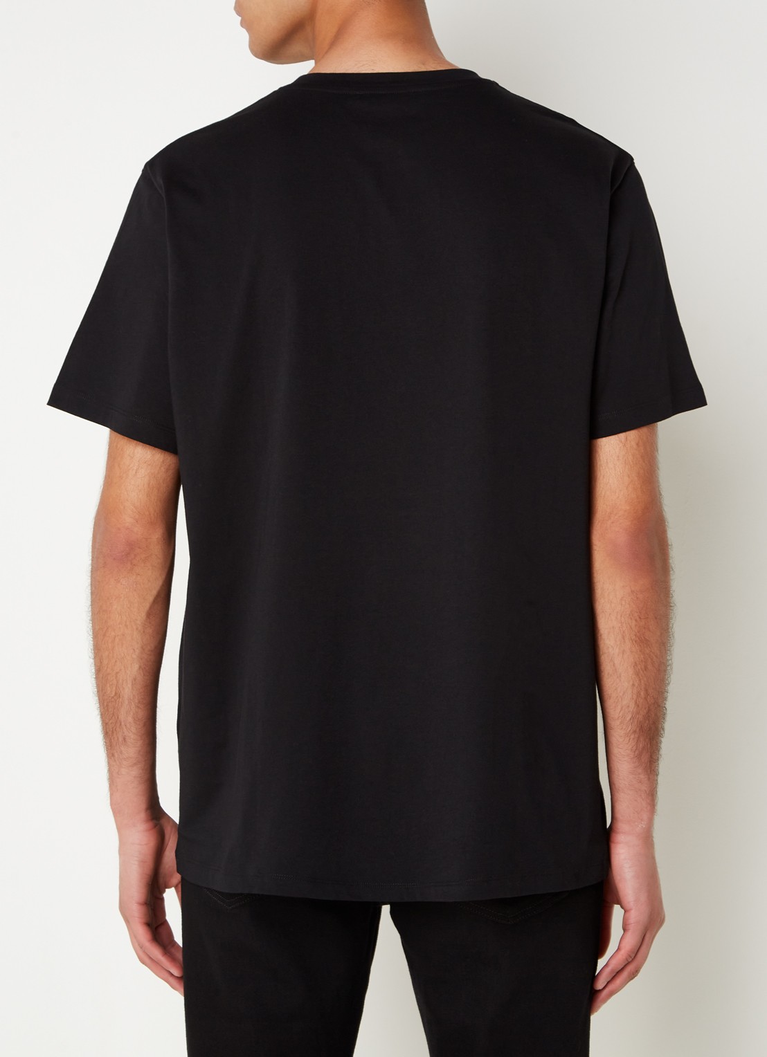 Balmain T-shirt met logoprint  - achterkant 5 zwart