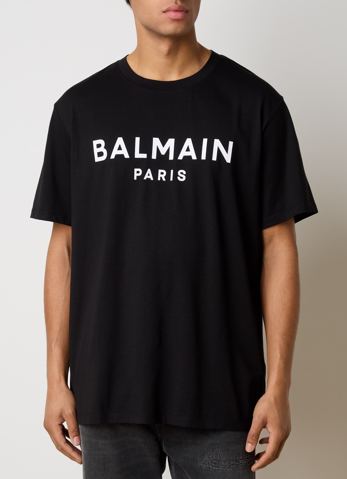 Balmain T-shirt met logoprint - detail 3 zwart