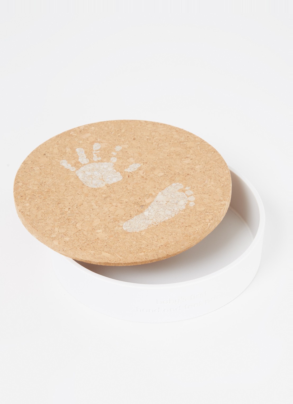 BamBam Ronde opbergdoos met print 16 cm - voorkant 2 wit