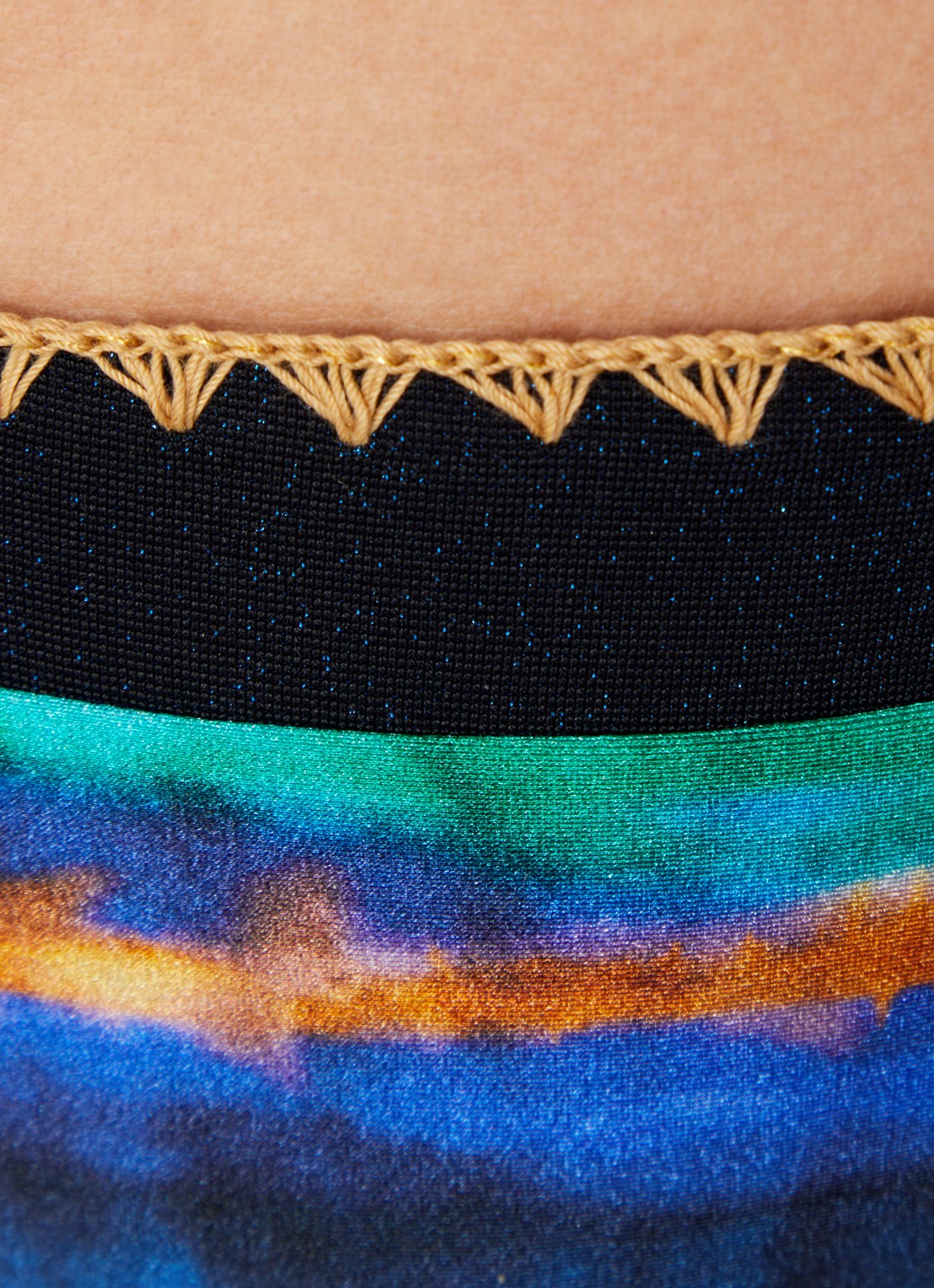 Banana Moon Blika lunara bikinislip met print - detail 3 royalblauw