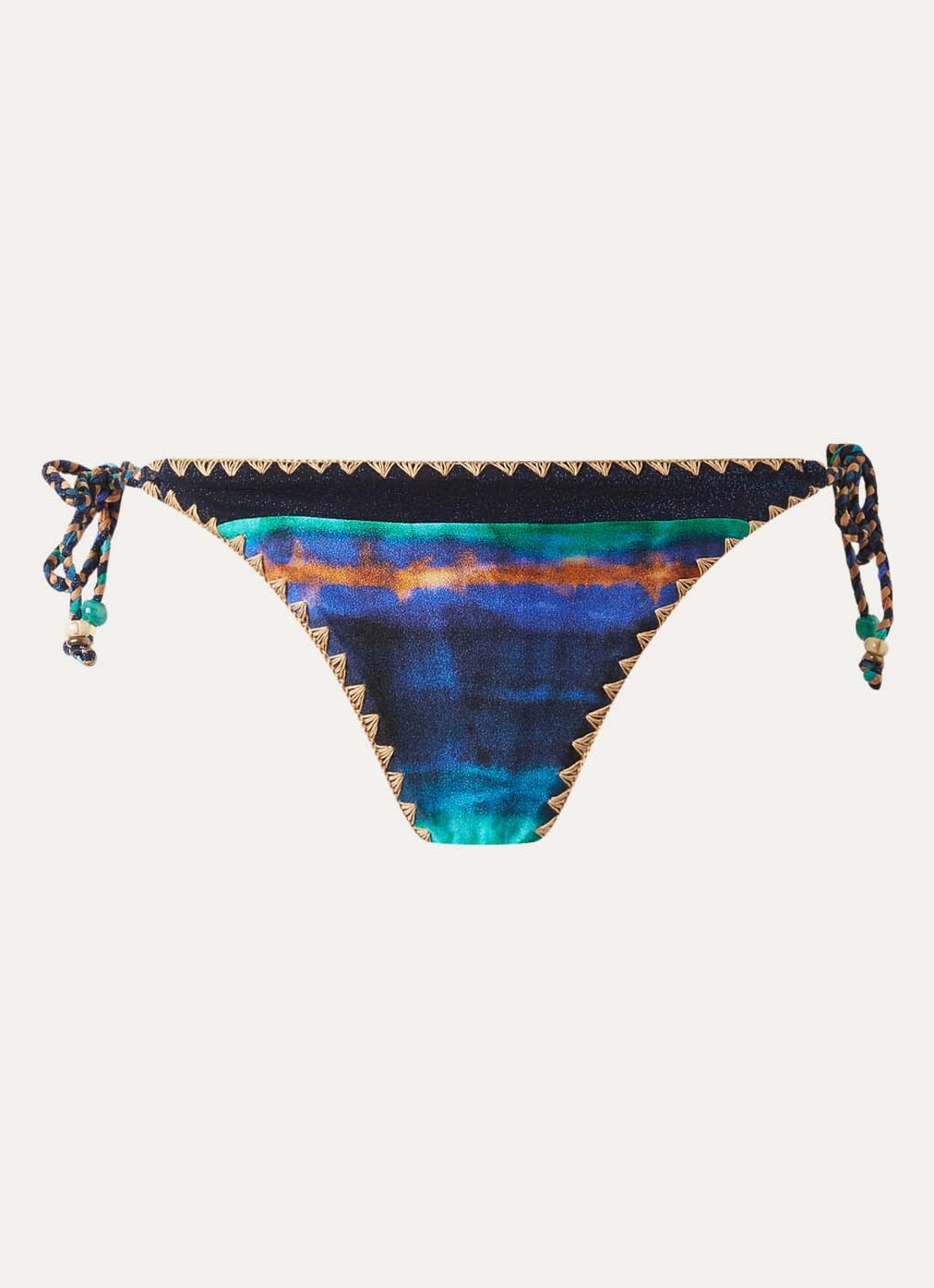 Banana Moon Blika lunara bikinislip met print - voorkant 4 royalblauw