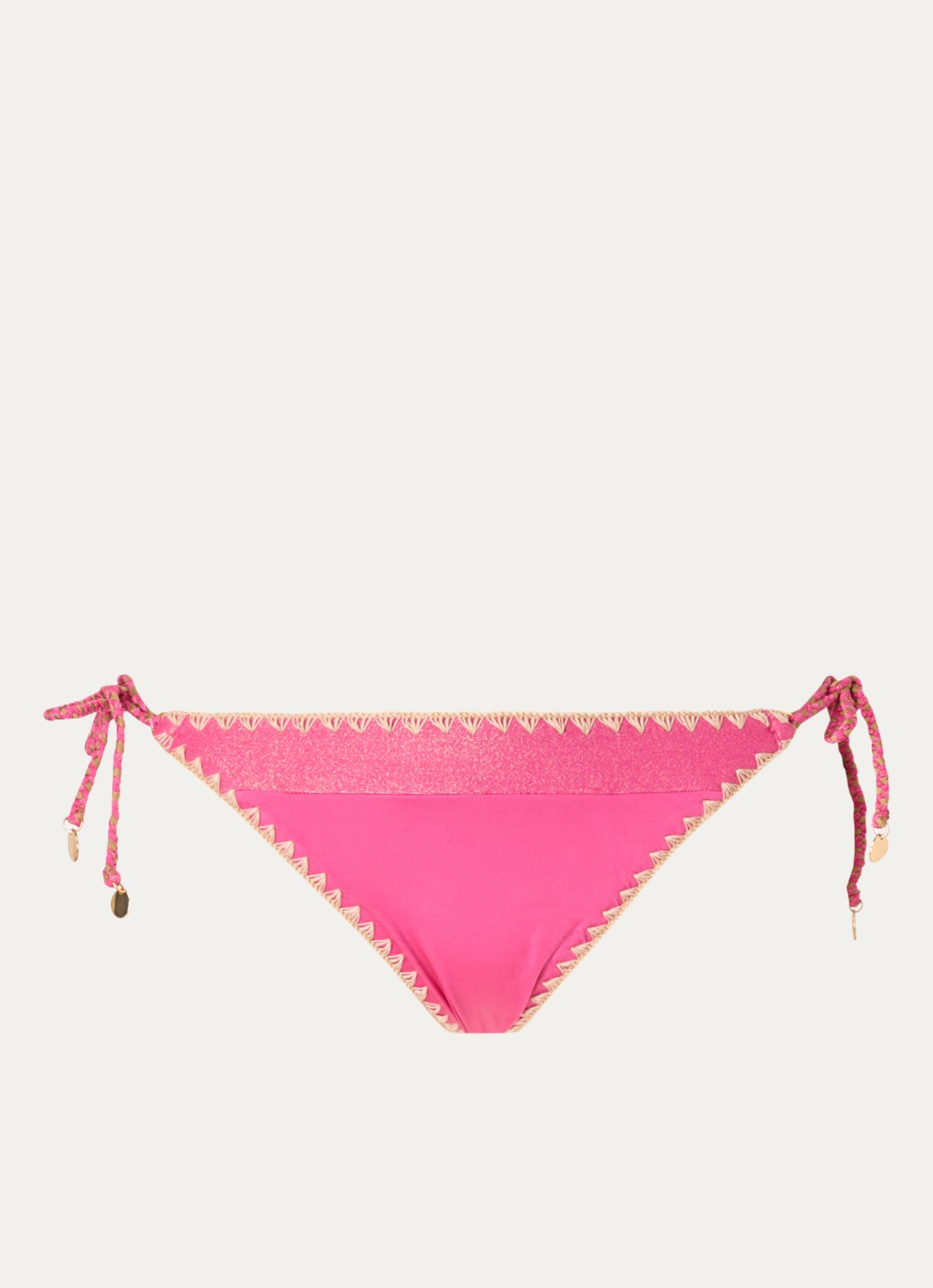 Banana Moon Blika Nazca tanga bikinislip met lurex - voorkant 4 roze
