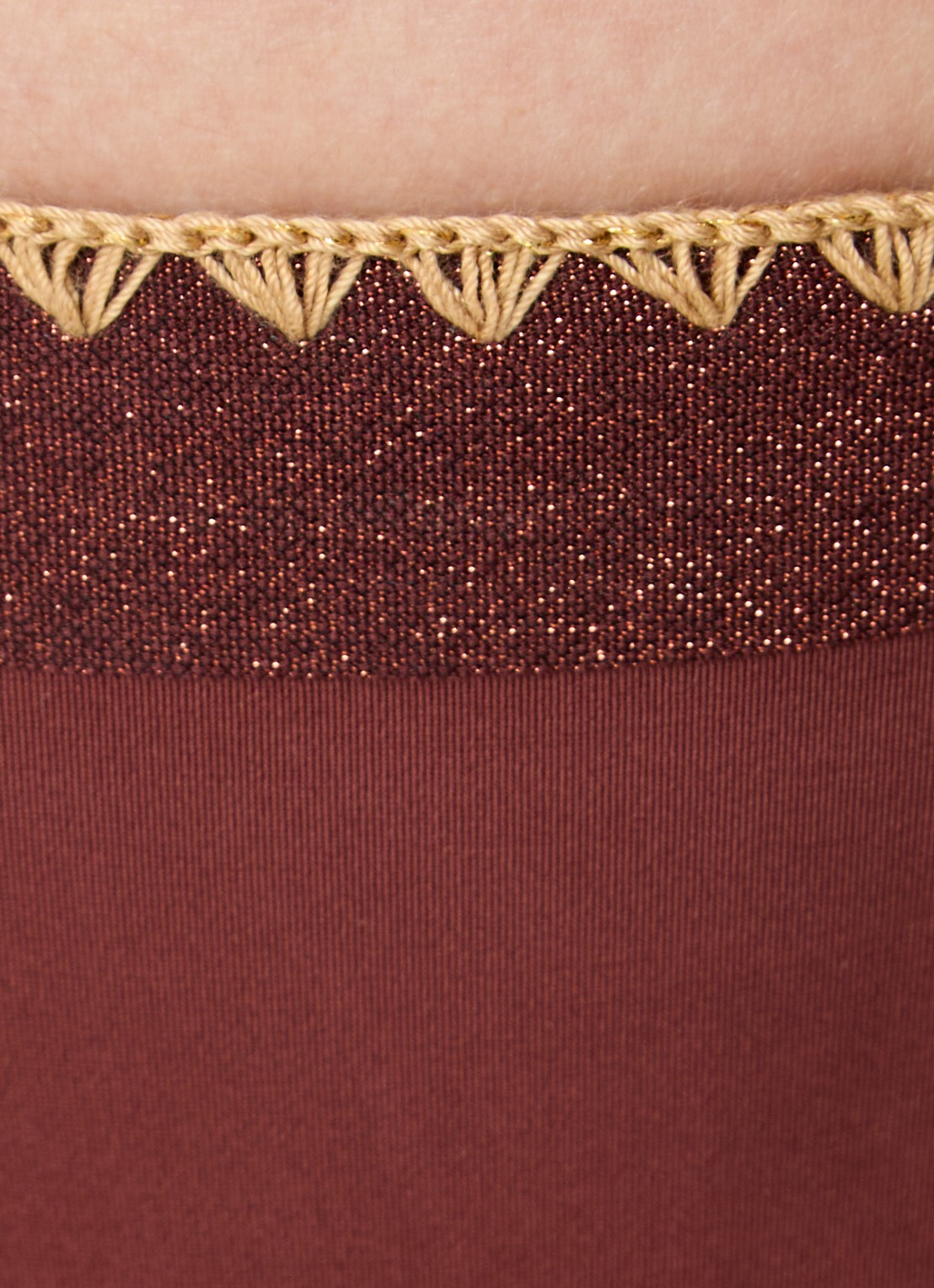 Banana Moon Blika Nazca tanga bikinislip met lurex - detail 5 chocoladebruin
