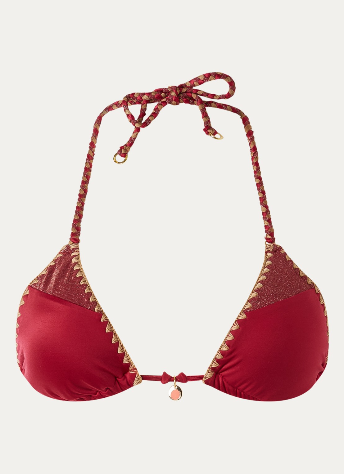 Banana Moon Bosco Nazca triangel bikinitop met uitneembare vulling - voorkant 4 rood
