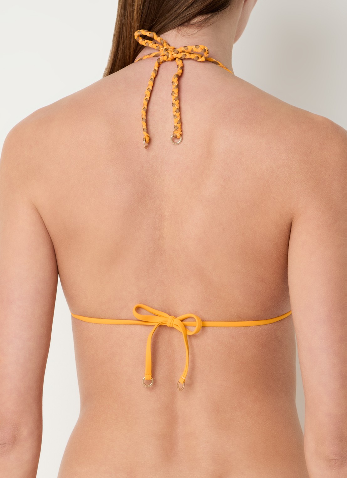 Banana Moon Bosco Nazca triangel bikinitop met uitneembare vulling - achterkant 3 oranje