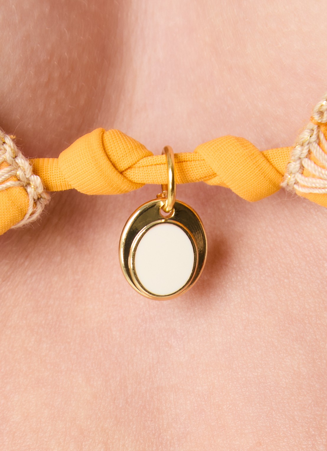 Banana Moon Bosco Nazca triangel bikinitop met uitneembare vulling - detail 5 oranje