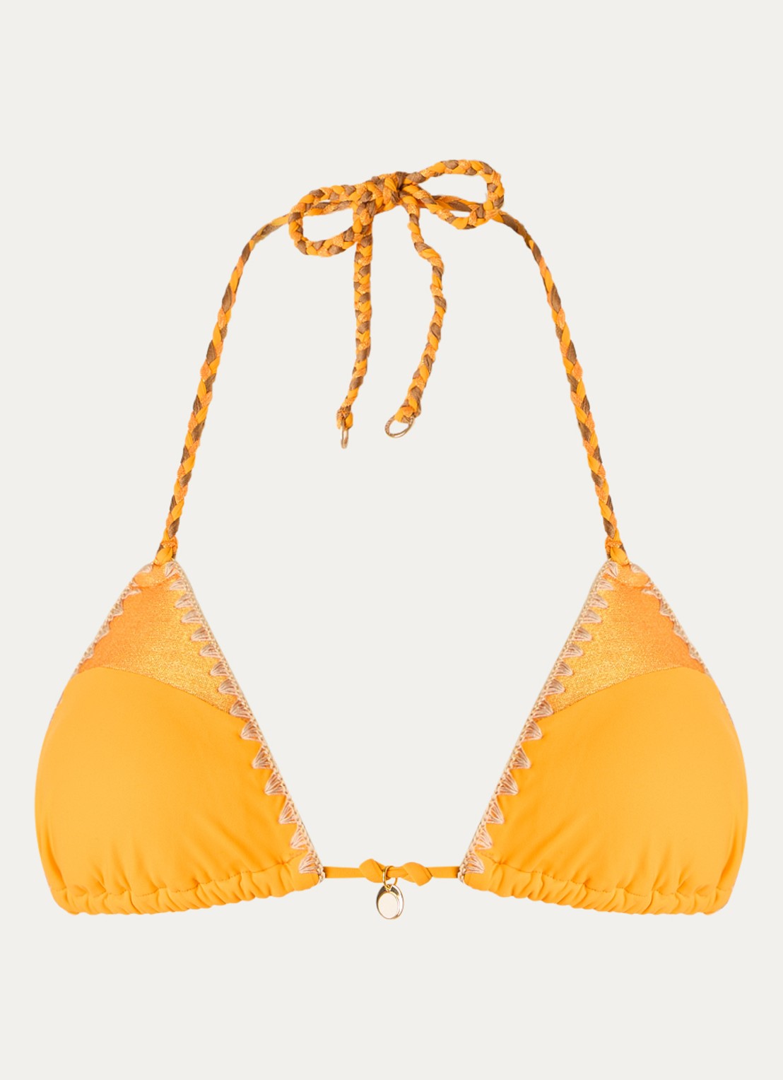 Banana Moon Bosco Nazca triangel bikinitop met uitneembare vulling - voorkant oranje