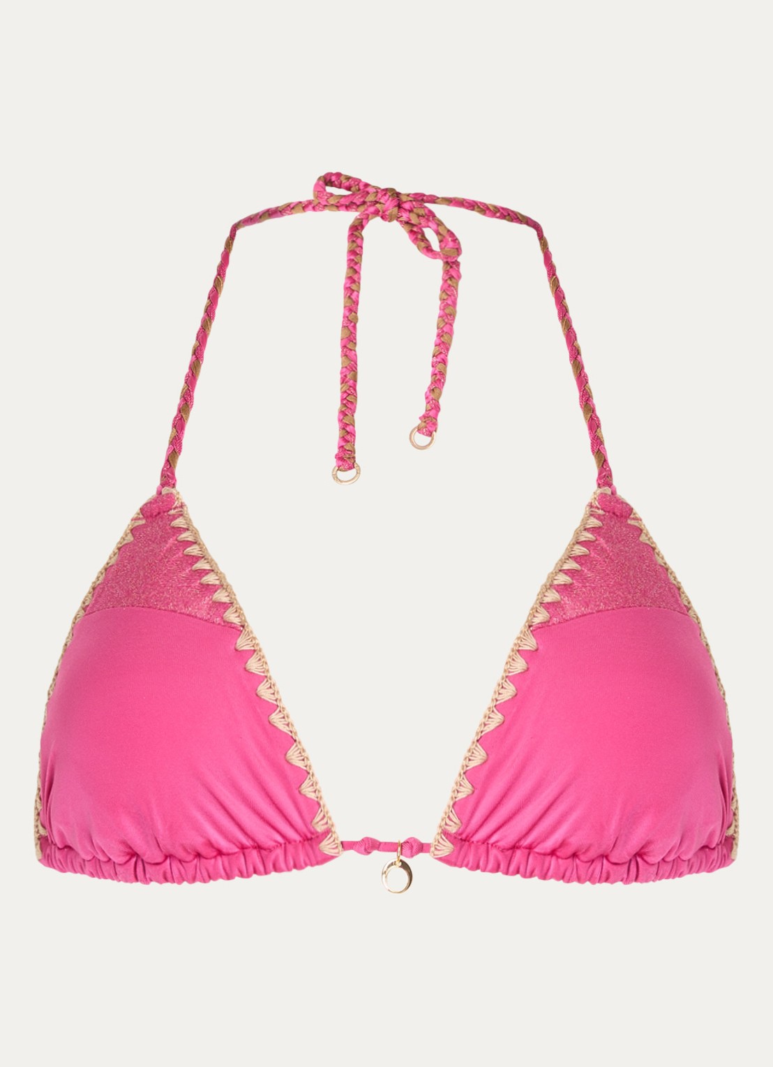 Banana Moon Bosco Nazca triangel bikinitop met uitneembare vulling - voorkant 3 fuchsia