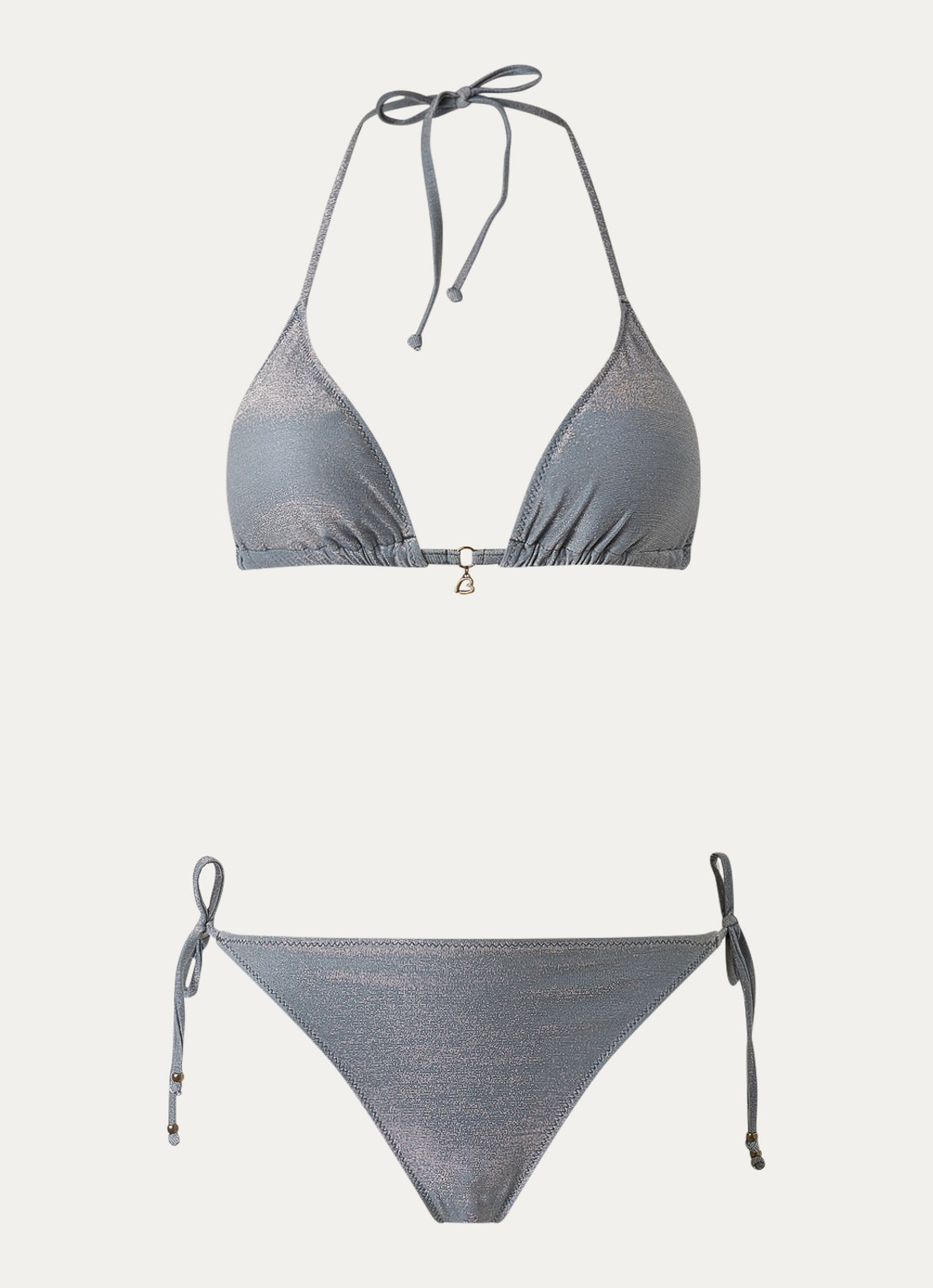 Banana Moon Cricomassa bikniset met lurex - voorkant 2 zilver