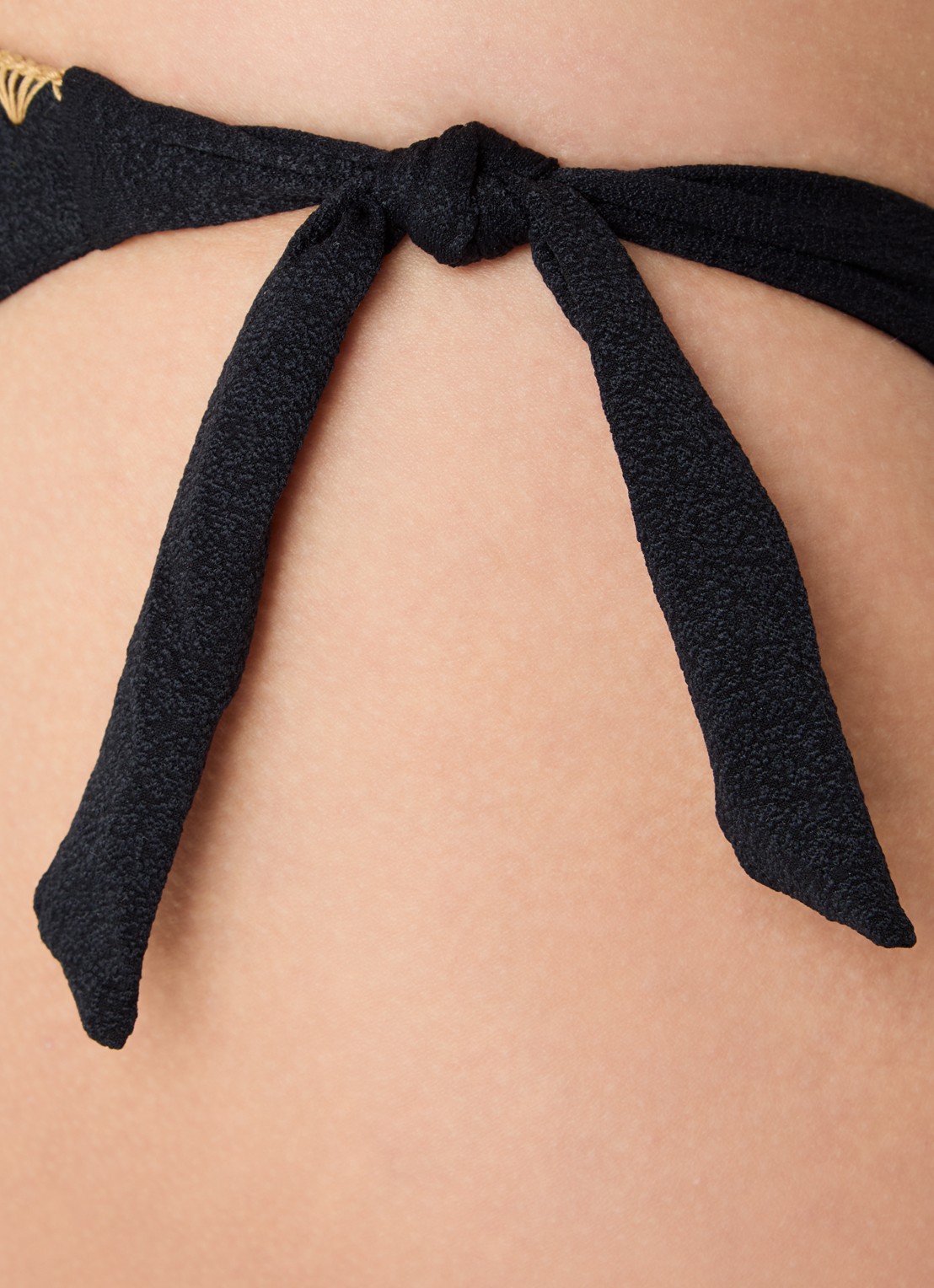 Banana Moon Dimka Sanrafe bikinislip met geknoopt detail - detail 5 zwart