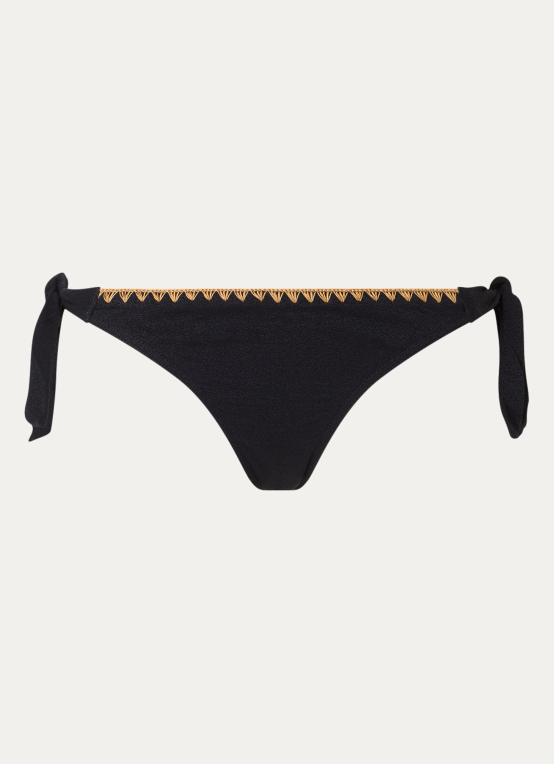 Banana Moon Dimka Sanrafe bikinislip met geknoopt detail - voorkant zwart