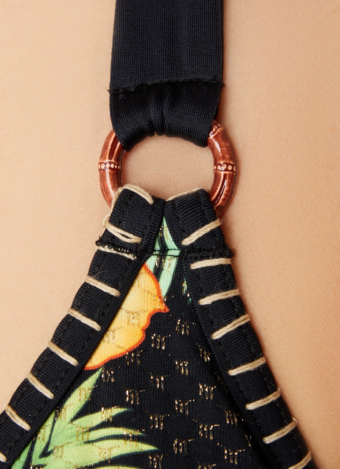 Banana Moon Likosima Nightwater bikiniset met print - detail 2 zwart
