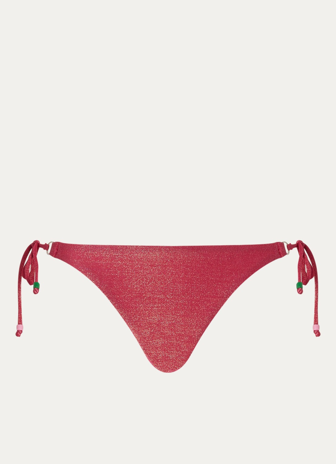Banana Moon Lina brazilian bikinislip met lurex - voorkant 2 fuchsia
