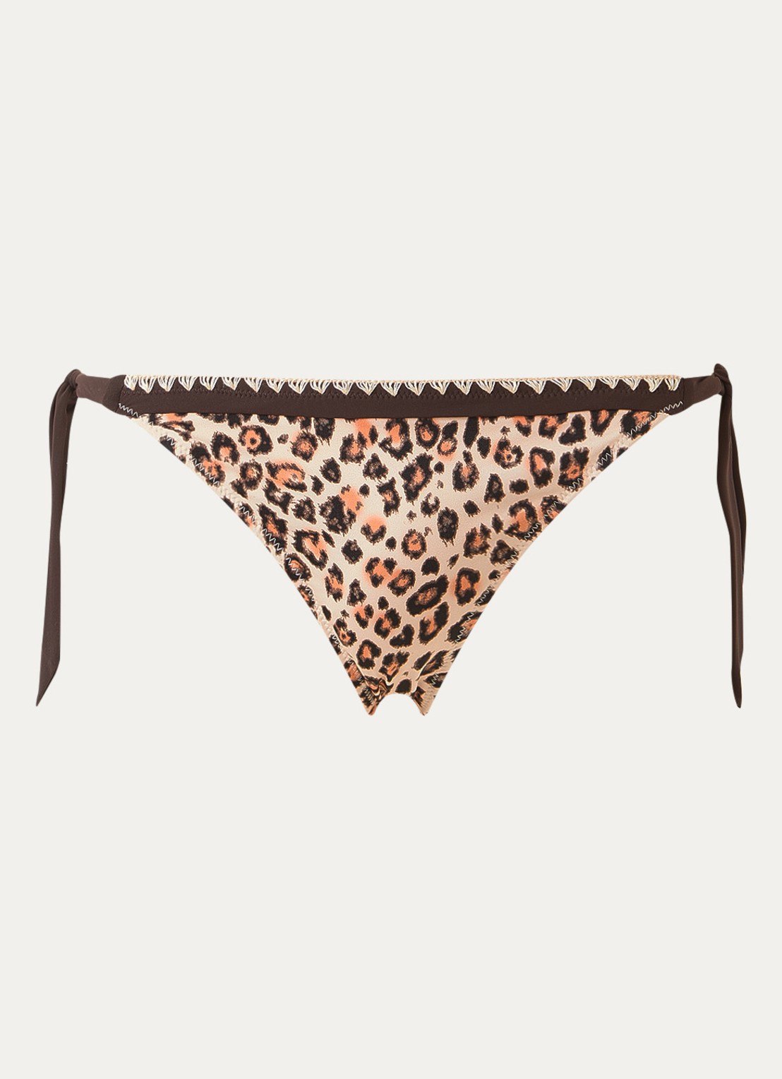 Banana Moon Sadia Savari bikinislip met panterprint - voorkant 3 beige