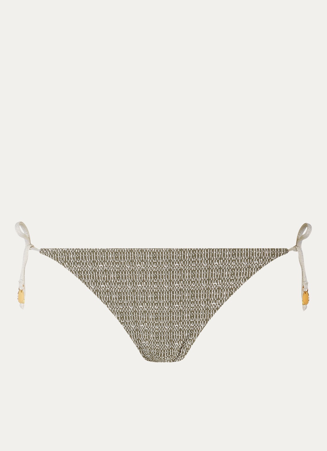 Banana Moon Tosca Kandaro brazilian bikinislip met lurex - voorkant bronsgroen