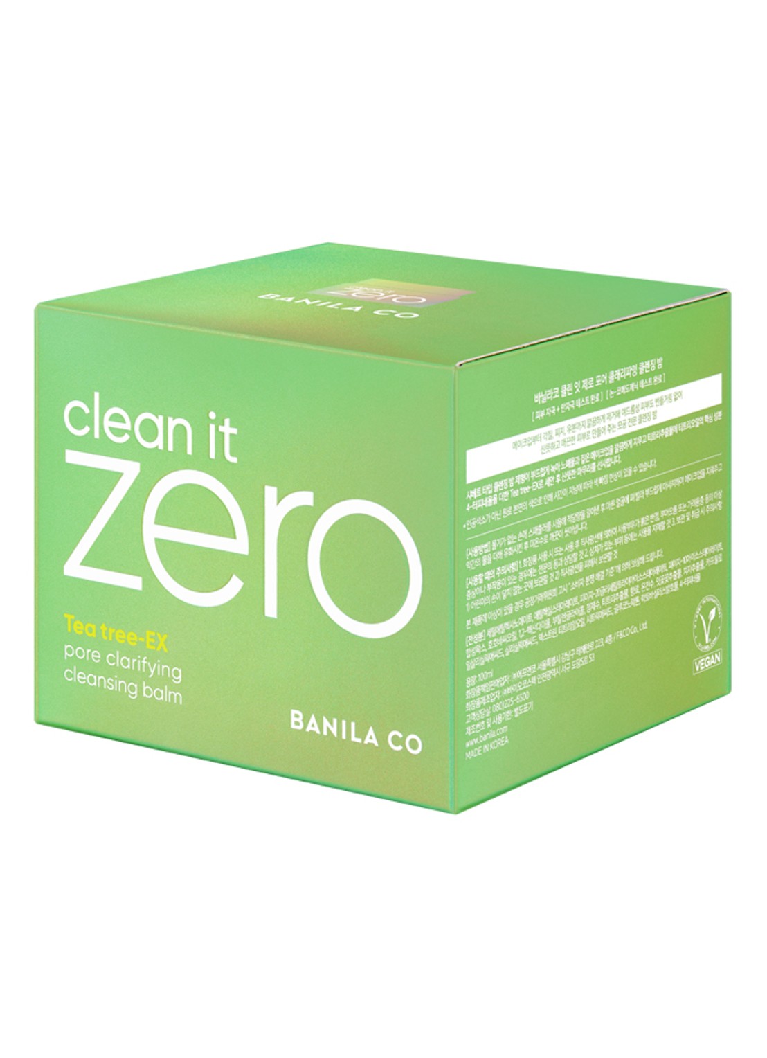 Banila Co Clean It Zero Tea Tree Cleansing Balm - reinigingsbalsem - voorkant 2 undefined