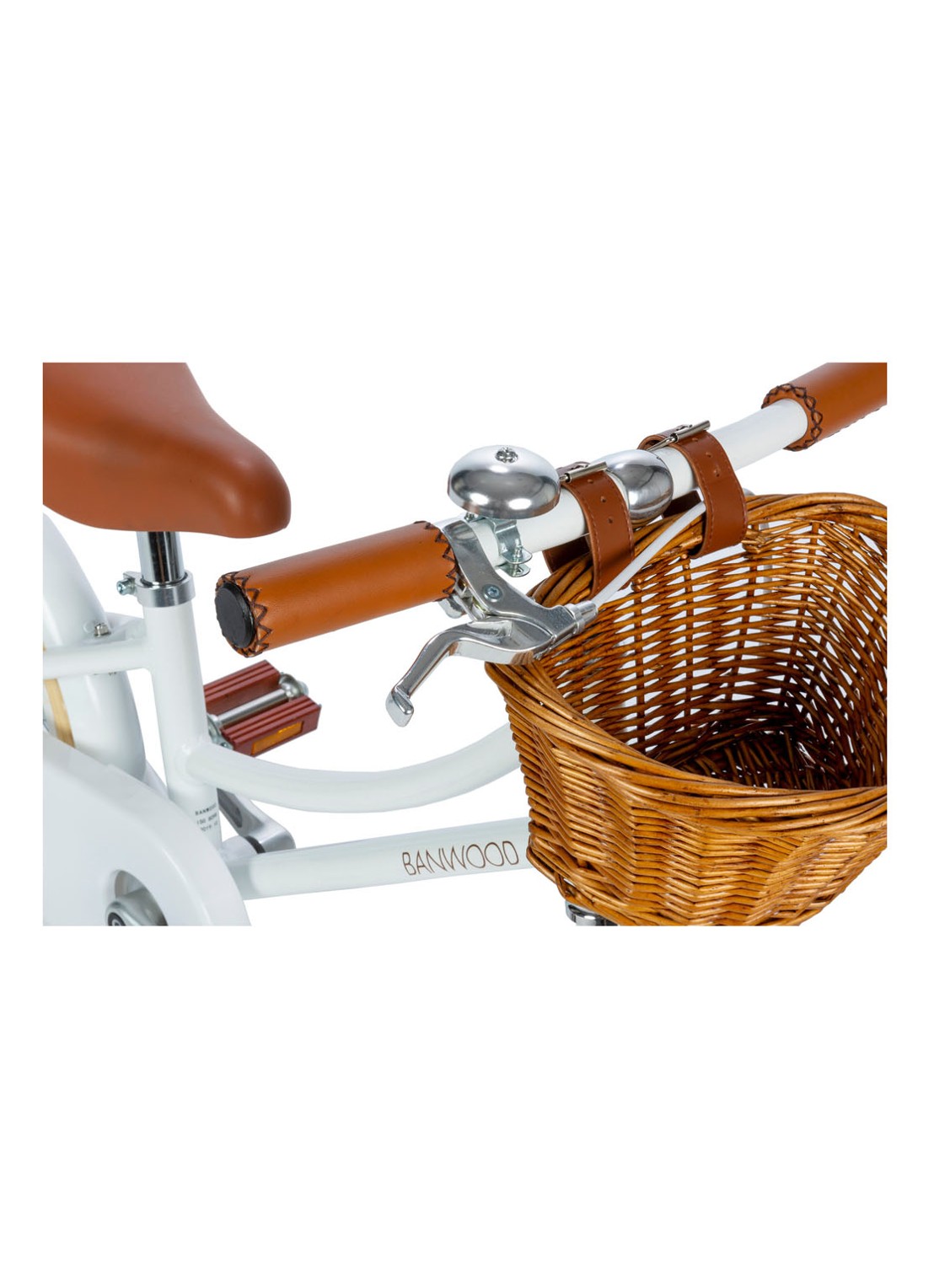 Banwood Classic fiets - detail wit