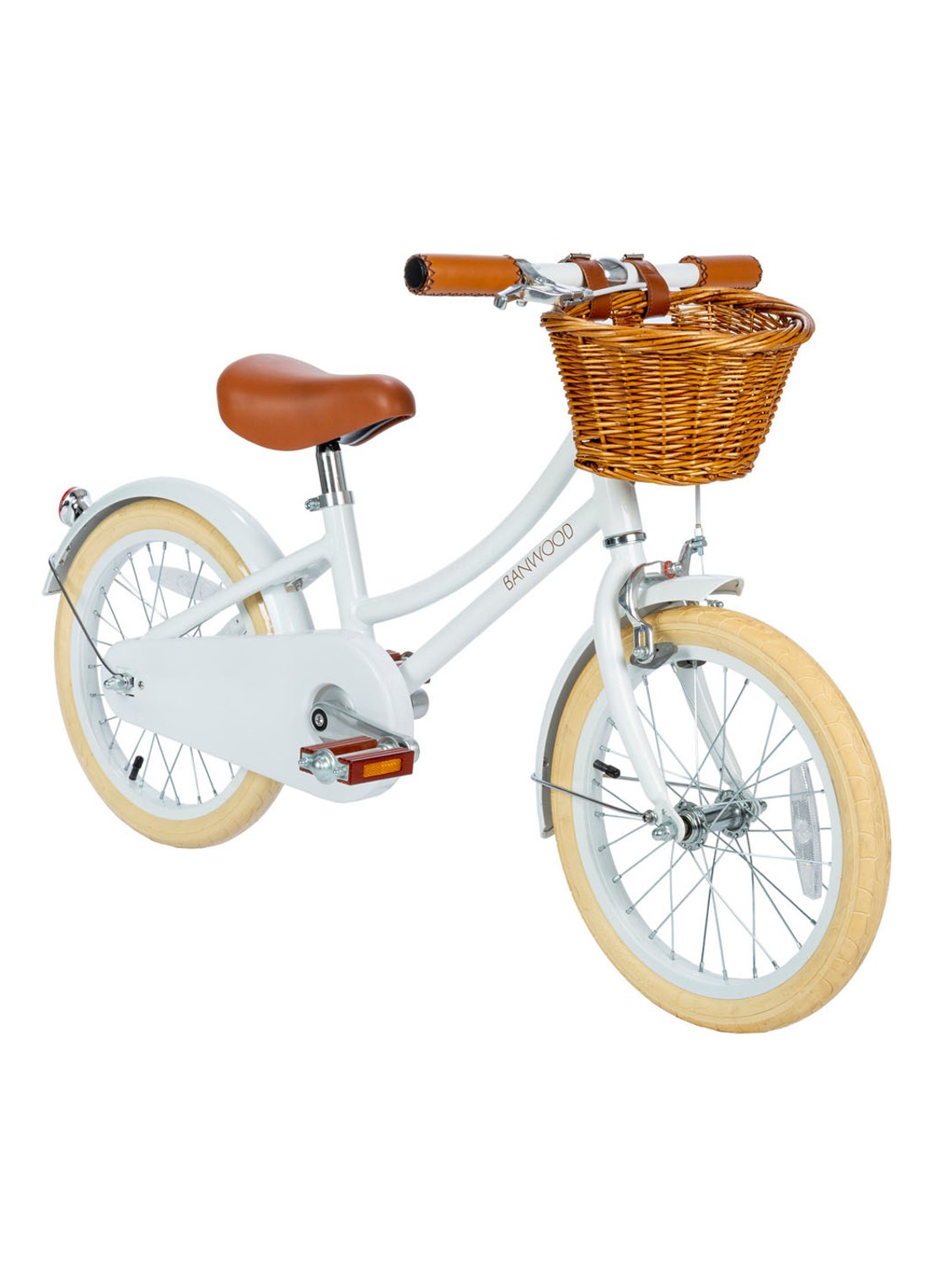 Banwood Classic fiets - voorkant 8 wit