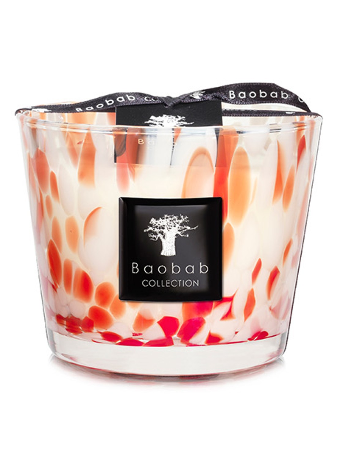 Baobab Collection Coral Pearls Max 10 geurkaars 500 gram - voorkant oranje