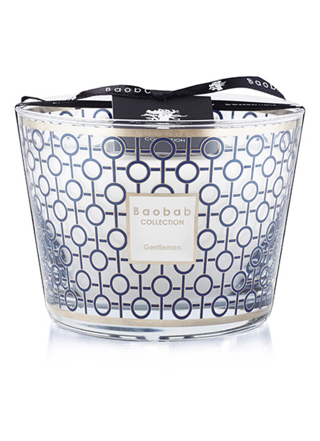 Baobab Collection Gentlemen Max 10 geurkaars 500 gram - voorkant donkerblauw