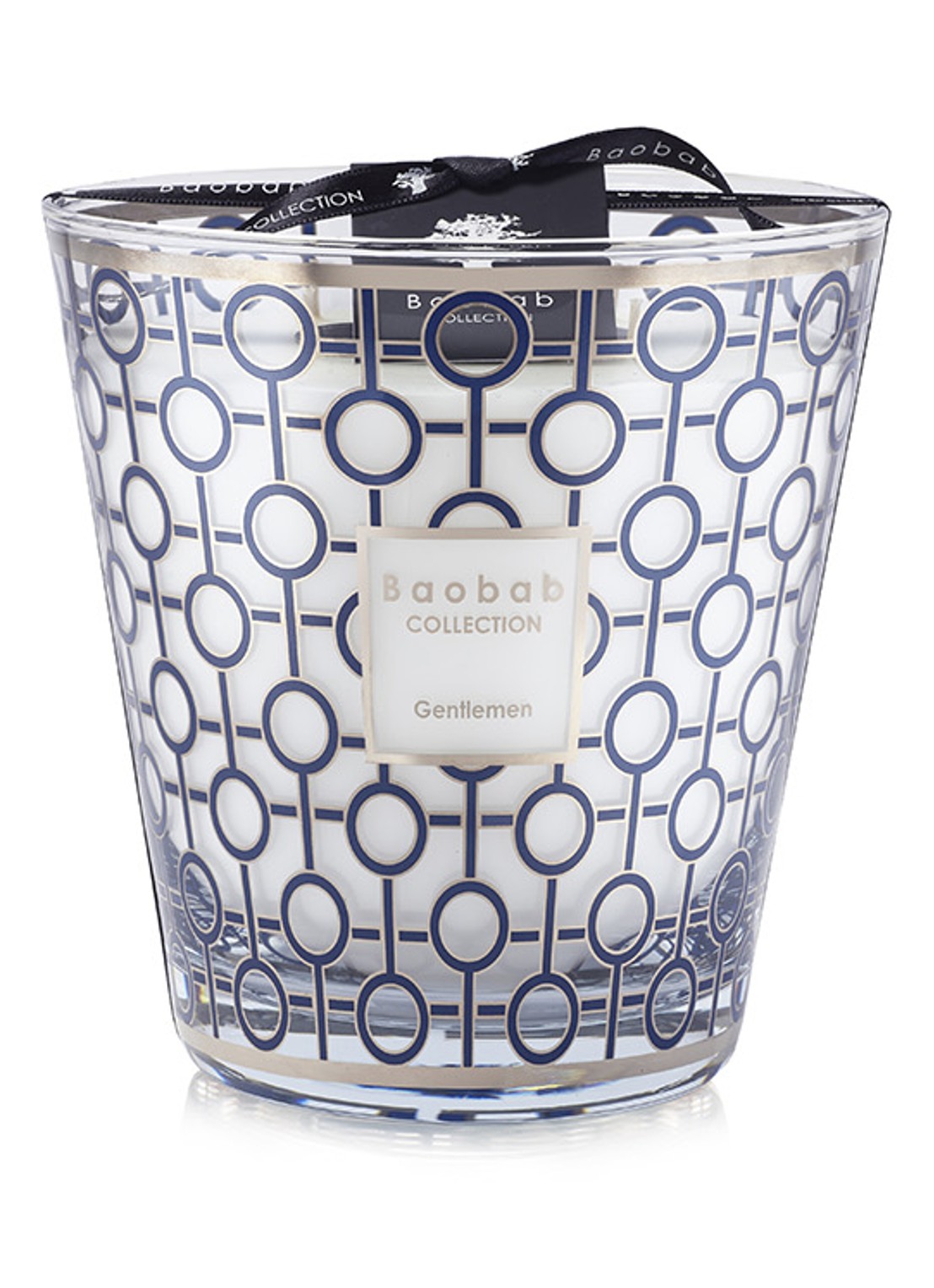 Baobab Collection Gentlemen Max 16 geurkaars 1,1 kg - voorkant donkerblauw