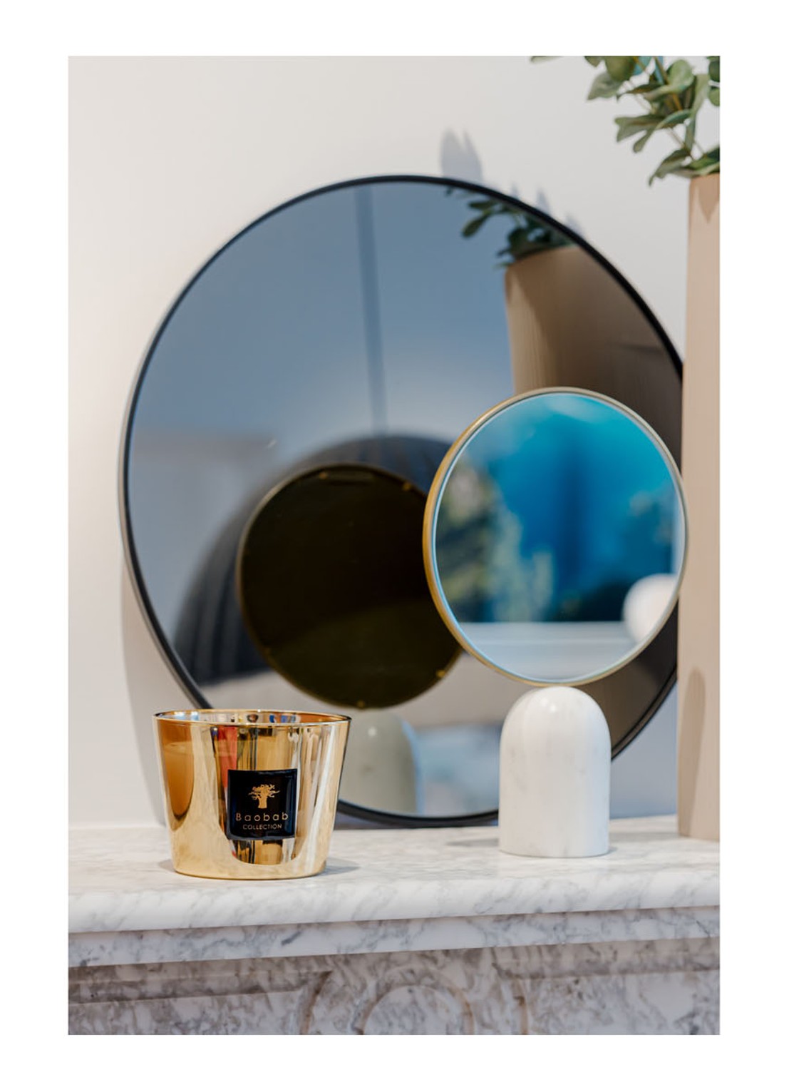 Baobab Collection Les Exclusives Aurum Max 10 geurkaars 500 gram - voorkant 2 goud