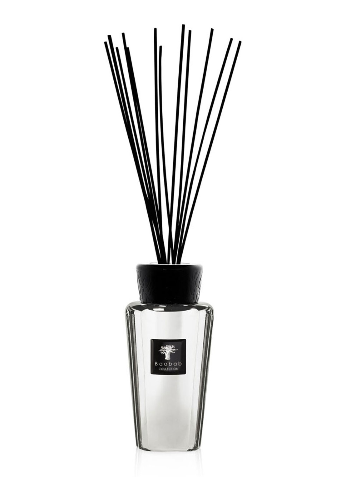 Baobab Collection Les Exclusives Platinum geurstokjes 500 ml - voorkant lichtgrijs