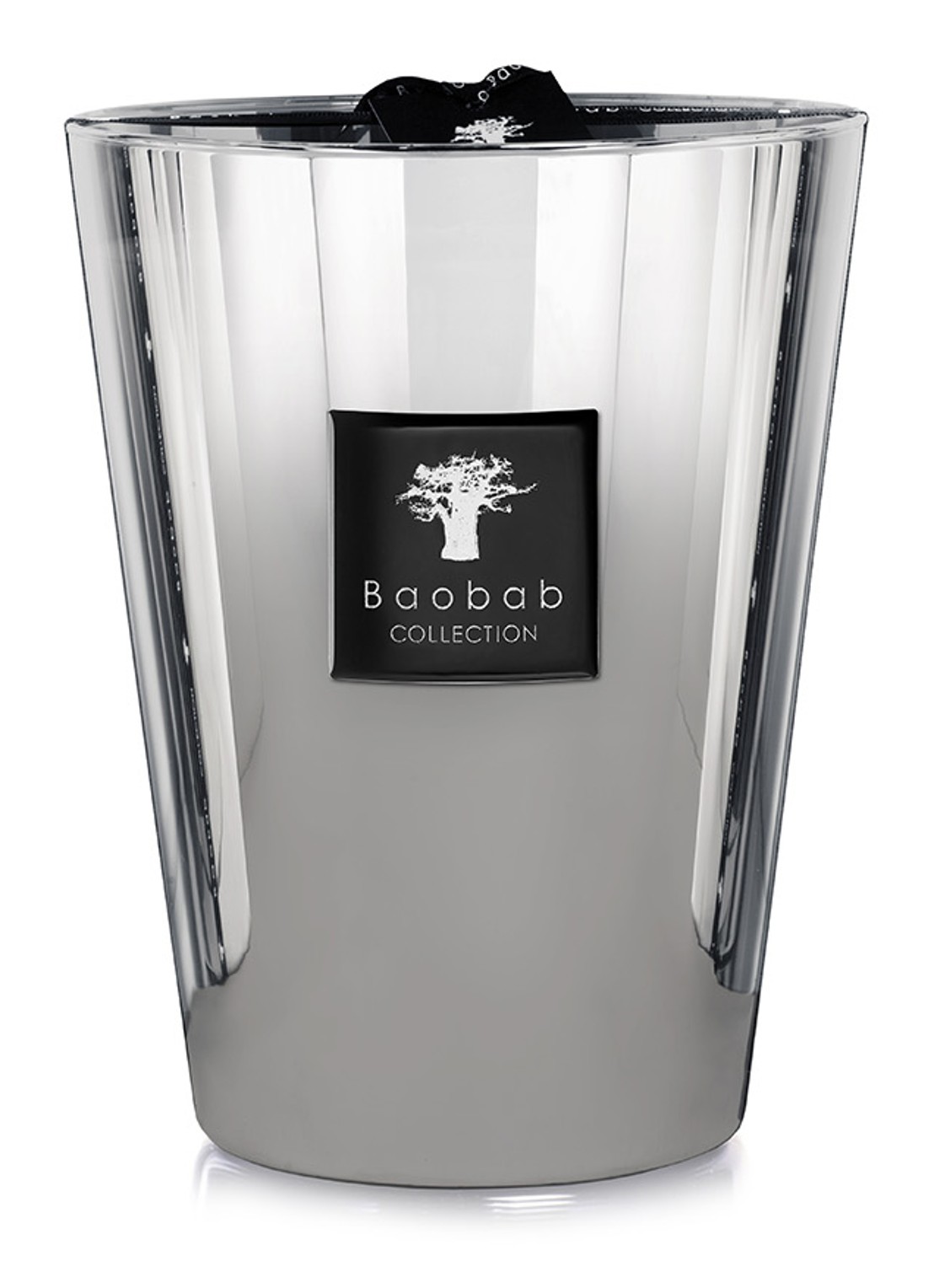 Baobab Collection Les Exclusives Platinum Max 24 geurkaars 3 kg - voorkant zilver