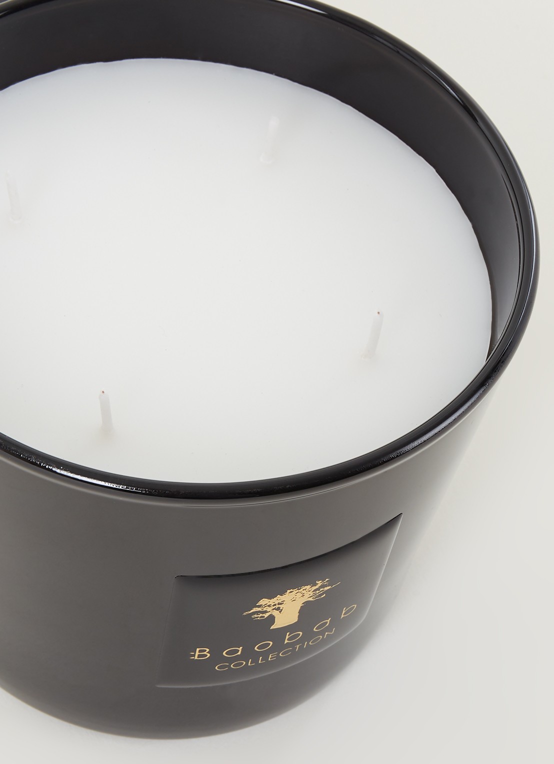 Baobab Collection Les Prestigieuses Encre de Chine Max 10 geurkaars 500 gram - detail zwart