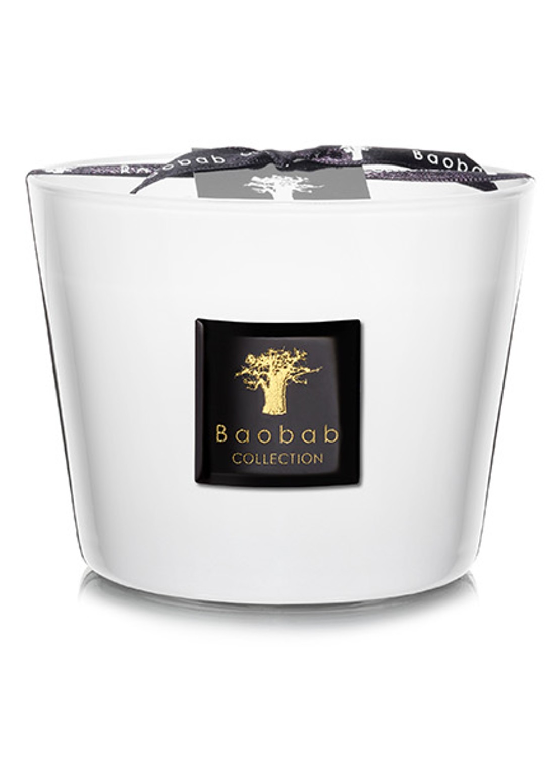 Baobab Collection Les Prestigieuses Pierre de Lune Max 10 geurkaars 500 gram - voorkant wit