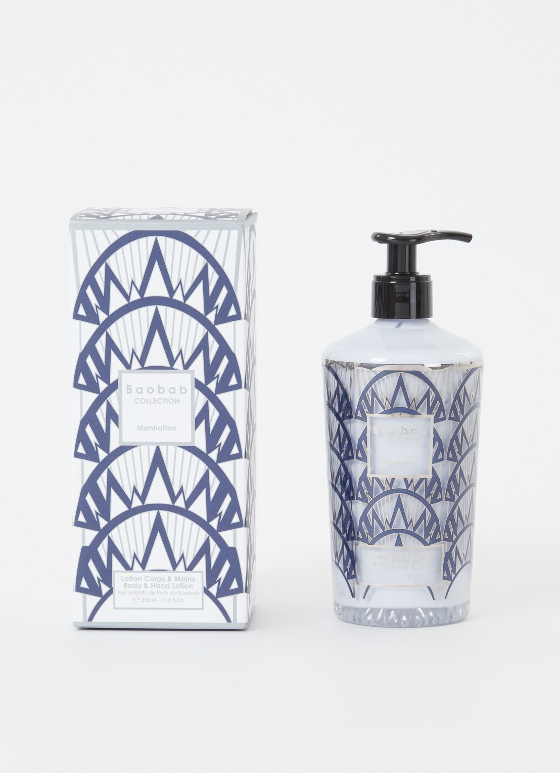 Baobab Collection Manhattan body- & handlotion 350 ml  - voorkant 2 blauw